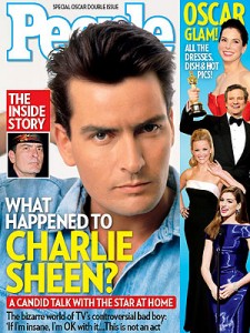 People magazine charlie sheen